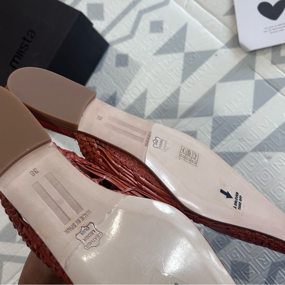 MIISTA Erica Woven Leather Mule size 38 - Picture 4 of 6